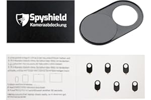 Spyshield 6X Kamera Abdeckung, Webcam Cover, Kamera Blocker für Smartphone, Tablet, Laptop