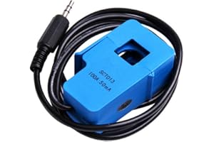 VILLCASE Transformateur de Courant SCT-013-000 100A AC Current Sensor Transformateur Non Invasif à Noyau Divisé pour La Mesure La Surveillance Et La Protection Du Courant