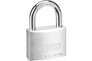 ABUS Vorhängeschloss Titalium 64TI/40 - 2er Set, gleichschließend - Kellerschloss mit Schlosskörper aus Spezial-Aluminium - g
