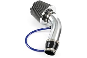 AUTOXBERT Kit de filtre à air sport universel pour voiture 76 mm avec tuyau à induction double couche en aluminium - Filtre à air froid - Pour moto, scooter, VTT, cyclomoteur