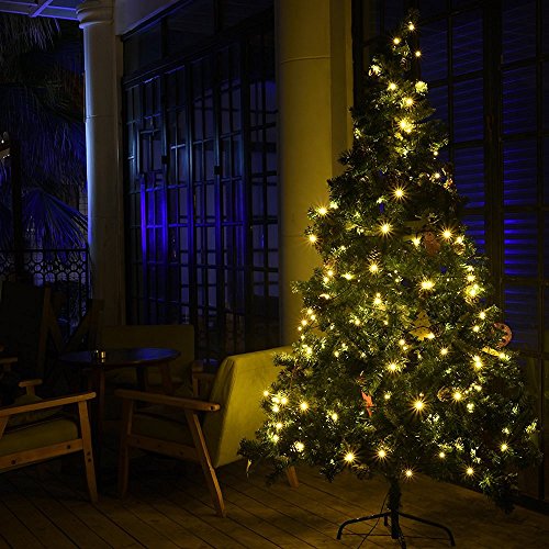 InnooTech 200er LED Solar Lichterkette Garten Außen Licht Warmweiß 20M, 8 Modi Dekorative Beleuchtung für Terrasse, Party, Hochzeit, Camping, Weihnachten, Hof usw - 5