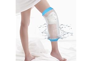 SUPERNIGHT Housse de plâtre étanche pour douche, housses de ligne PICC pour genou, protecteur de plâtre réutilisable étanche pour pansements de plaies chirurgicales des jambes