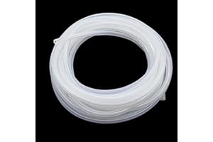 iMeistek Tuyau en silicone flexible de qualité alimentaire, 4 mm ID x 6 mm OD, longueur 8M, Tubes en Silicone,Tuyau eau-air, pour transfert de pompe