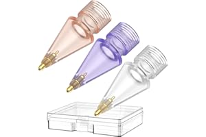 Delidigi 3 Pezzi Punta per Pencil 1& 2, Anti-usura Punta Fine Controllo Preciso Penna Come Punte Tips Ricambio Accessori per Pencil 1a e 2a Generazione (Trasparente + Rosa + Viola)