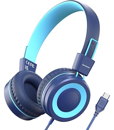 Bywulanda USB C-hoofdtelefoon met microfoon en volumeregeling, over-ear stereoheadsets voor iPhone 15 16 Pro, bekabelde opvouwbare hoofdtelefoon voor smartphones, Chromebook, laptop, tablets, reizen Bywulanda USB C-hoofdtelefoon met microfoon en volumeregeling, over-ear stereoheadsets voor iPhone 15 16 Pro, bekabelde opvouwbare hoofdtelefoon voor smartphones, Chromebook, laptop, tablets, reizen