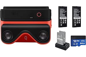 KanDao QooCam EGO 3D Camera – 24MP Photos 4K 60FPS Video Viewer-Integrated 3D Stereoscopic Camera, compatibile con cuffie VR, occhiali AR/Projectors, kit di ricarica nera