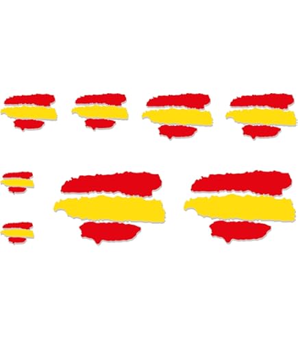Bandera De Espa&ntilde;a Precio Pegatina Bandera De Espa&ntilde;a - Vinilo Rectangular 60x40 Mm | Duradero Y Con Colores Vivos Vinilo Bandera Espa&ntilde;ola 60x40mm