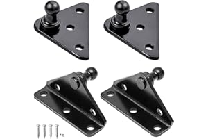 ‎ARANA ARANA 10MM Kugelzapfenhalterung für Gasfeder Gasfederbeine Lift Stützen Stoßdämpfer Federstütze 4PCS, Schwarz