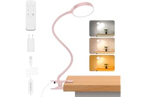iFalarila Light 61 LED Lampada con Pinza con Telecomando 40CM Lampada da Lettura [Timer di 1 Ora] Lampada da Letto per Libro, Lavoro, Letto, Tavolo