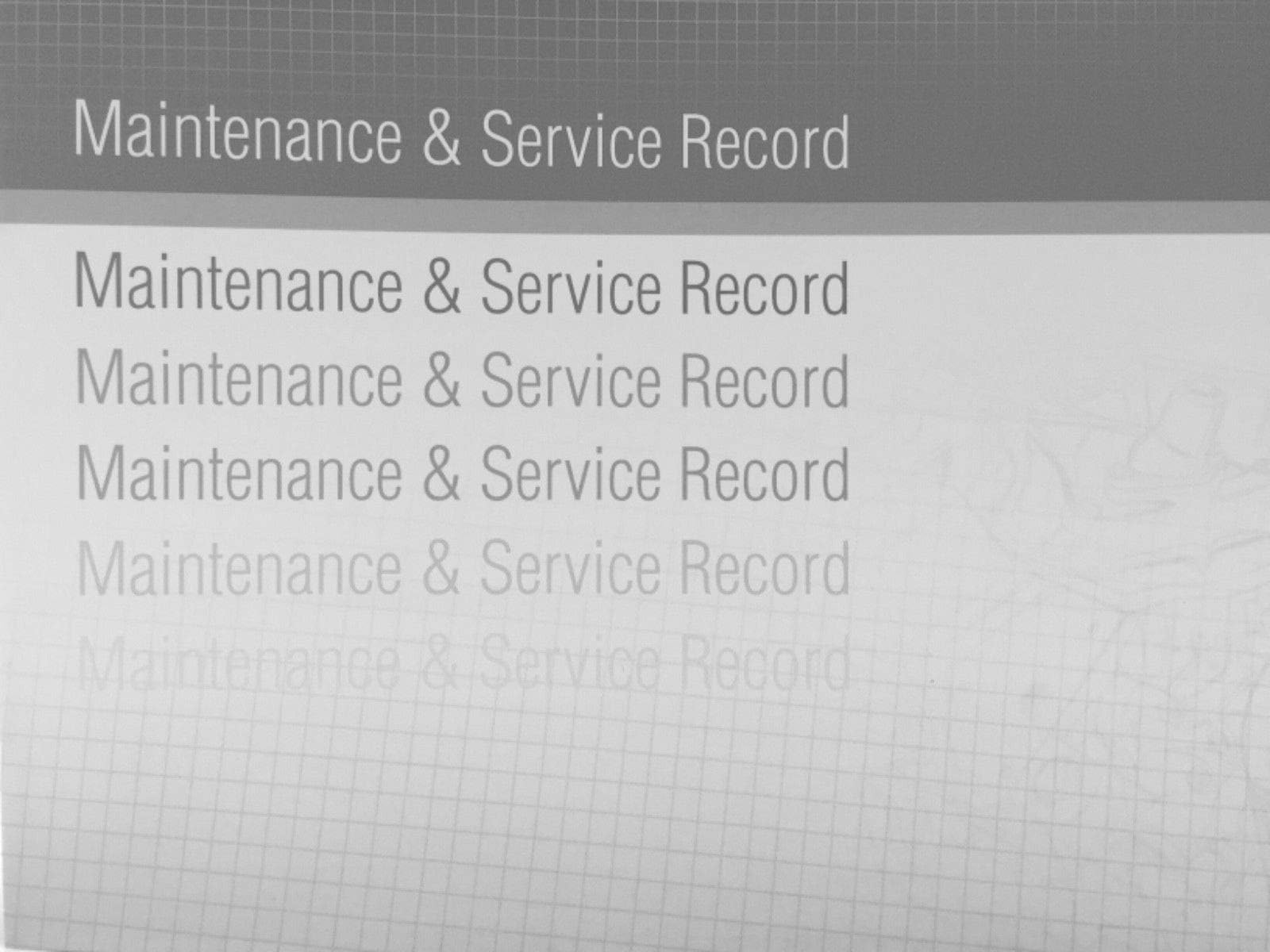 V-PART Generic Fiat Service History Book Suitable For All Fiat Cars Grey