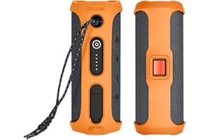 Janjunsi Silikonowe Etui na Głośniki Kompatybilne z JBL Flip Essential 2 Przenośny Głośnik Bluetooth - Podróż Pokrowiec Ochronny Zabezpieczenie Przed Upadkiem Rękaw