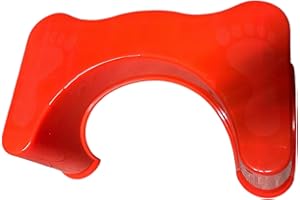 SEVEN4-UK Squatting Toilet Stool Anti Slip Easy To Clean Potty Squat Aid Puts Your Body in Optimal Natural Squatting Position Proper Toilet Posture Footstool (RED)