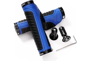 ZYXFORMIS Puños Bicicleta, Ergonómicos Manillar de Bicicleta de Goma con Bloqueo Doble, Antideslizante Anti Golpespara para Bici de Montaña MTB BMX