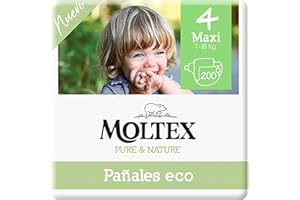 Moltex Pure & Nature Öko-Windeln Größe 4 (9-15 kg) - 200 Windeln