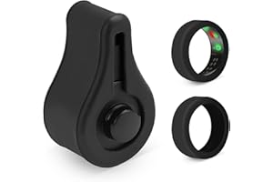 LASUROA Silicone Ring Charger Case & 2pcs Ring Protector for Oura Ring Gen 3, Black Ring Charger Cover Heritage Protector Holder Case for Ring Case Charger (Size S for 6/7/8/9/10)