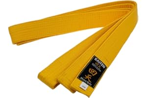 Kaiten Karategürtel Gürtel Budogürtel Baumwolle (gelb) (325)