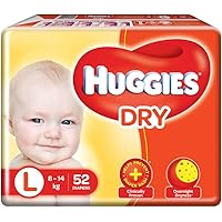 Huggies New Dry Large Size Diapers (52 Counts)