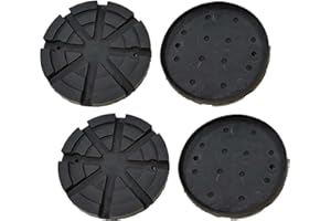 FILAVERSE - Kit de 4 Tampons/Patins en Caoutchouc pour Pont Élévateur ø125/120mm H24mm Spécifiques pour Ponts NUSSBAUM AMI | Appui Stable et Sûr