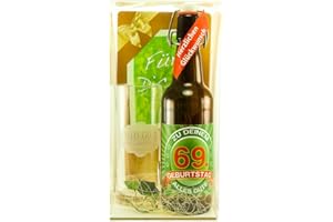 SÜNGROSS Bier Geschenk Geschenkset 69. Geburtstag