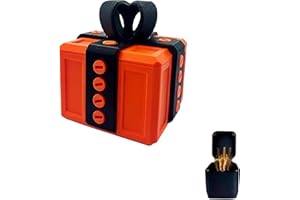 GENERISCH Ärgerliche Geschenkbox, Nervige Geschenkbox, Lustiges 3D-Schraubenspielzeug, Mittelfinger in Der Box, Streich-Geschenkbox, Überraschungsgeschenk für Erwachsene, Büro und Wohnkultur (Orange Black)