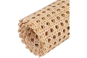 Yearninglife Natürliches Rattan-Gurtband,Wiener Geflecht, Natürlich Rattan Geflecht,handgemachtes Rattan Für DIY,Möbel Heimdekoration,Wabengeflecht aus Stuhlflechtrohr,Flechtrohrgewebe (45×100 cm)