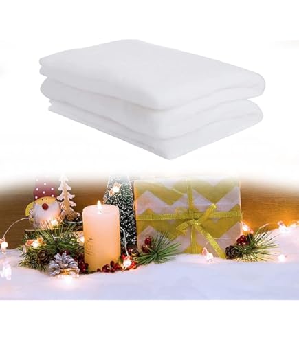Rotolo Neve Artificiale 80x240cm - Coperta Natalizia Per Decorazioni Invernali E Villaggi Di Natale - Foto 6