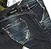 TAKE TWO "Keara Dirty Boyfriend" womens tappered jeans raw denim (navy blue)