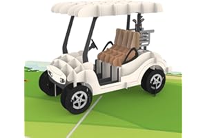 papercrush® Biglietto pop-up da golf, biglietto di compleanno 3D, regalo per golfista e golfista, buono regalo speciale per giocatori di golf, divertente regalo per uomini e donne