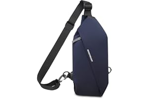 FANDARE Ultraleggero Zaino Monospalla Zaino Spalla Business Borsa a tracolla con USB Uomo Donna Sling Bag Borsello a tracolla per Trekking Ciclismo Viaggio Sports Impermeabile Poliestere