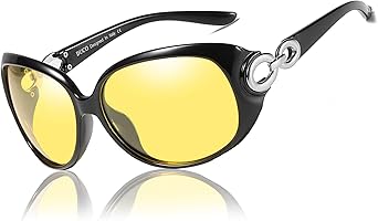 Duco Lunettes de Vision Nocturne pour Conduite de Nuit Lunettes Anti-éblouissement Lunettes Polarisées- Protection 100%...