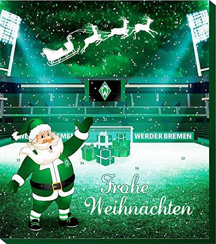 Preisvergleich Produktbild SV Werder Bremen - Adventskalender 2018 - Weihnachtskalender, Premium mit Poster - 2018 - Bundesliga - Fußball - (EUR 8,95 / 100g)
