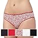 Debenhams Womens Pack Of Five Red Spot And Floral Printed Bikini Briefs 14