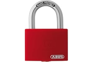 ABUS padlock T65AL/40 myLOCK - individually writable - locker lock - solid aluminium lock body - ABUS security level 5 - red