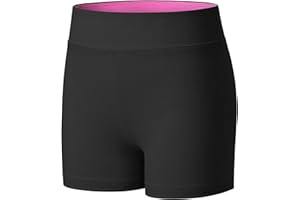 KEREDA Girls Cycling Shorts Stretchy Dance PE Short Breathable Under Dress for Kids School Athletic Gymnastics Yoga Bike Riding Black White5-12 Years