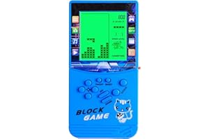 HLF Nouveau Grand écran Brick Game Rétroéclairage Vert 23 Jeux multimodes intégrés La Vitesse et la difficulté Peuvent être ajustées Convient comme Cadeau pour Enfants