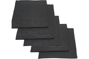 LOKIH Graphit Carbon Filz,Hochreiner Graphit Gute Wärmeisolierung, Leicht Zu Schneiden, 6Pcs.,5mmx100mmx100mm