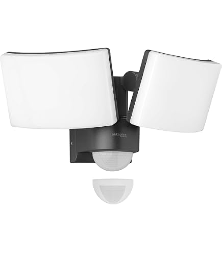 Faretto LED Doppio Esterno con Sensore PIR 30W 4000K IP54