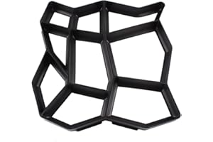GOTOTOP Paving Mould Garden Walkway Concrete Paving Mould DIY Mould for Paving Stones, Pavement Mould, Garden Path Pattern Paving, Path Maker Walkmaker (43 x 43 x 4 cm)
