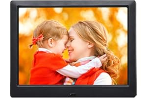 JAIHONDA Télécommande de 9 pouces Cadre photo numérique Lecteur vidéo photo / 4 écrans Windows Cadre photo électronique Prise en charge SD/MS/MMC/SDHC/lecteur flash USB