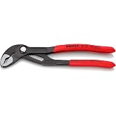 Knipex Cobra&reg;, Su Pompası Pensesi | Boru Anahtarı, Krom Vanadyum, Atramentize Edilmiş Pas Koruması, 180 mm (Sb Kartı/Blister)