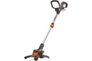 WORX Coupe-Bordures 2 en 1 sans Fil 20V WG163E.9, diamètre de 30 cm, se transforme en dresse-bordures, poignée Amovible, capot de protection, tête amovible 90°, livré sans batterie ni chargeur