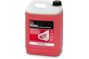ERRECOM Red Cool, Liquido Radiatore Rosso Fluorescente -10°C/+103°C, antigelo G12 con Pacchetto inibitore a Base Organica Oat, Pronto all’Uso, 5 Litri