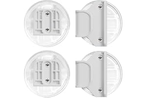 WAMBORY Retractable Baby Gate, Extra-Wide Safety Gate for Babies and Pets, Punching Installation, Adjustable Kids Safety Barrier for Kitchen, Stairs, Only Fit 150/180cm (White, Free-Punch Parts)