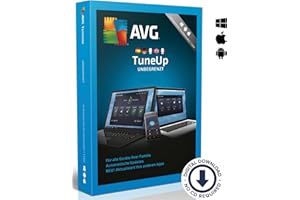 DEISATECH AVG TuneUp 2025 | Unbegrenzte Geräteanzahl | 1 Jahr | Junk-Dateien entfernen und das System beschleunige | - für Windows, macOS, und Android