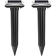 S.I.ENTERPRISES Ultrasonic Solar Power Wave Mouse Snake Repeller Ultrasonic Rodent Repellant (Pack of 2, Black)