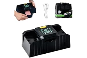 Hojalis Mescolatore Automatico di Carte, Mescolatore di Carte, Mescolatore di Carte da Gioco, Mischia Carte Elettronico, 2 Mazzi, per Carte da Gioco Fino a 91 mm, Blackjack Giochi, Home Party Club