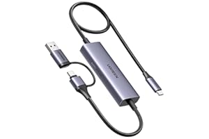 UGREEN Carte Capture Vidéo USB C 3.0 4K 30Hz PD 100W Carte Acquisition 2K 30Hz 1080P 60FPS Enregistrement en Streaming en Boucle Compatible avec Switch Macbook iPad Pro Air TV Stick PC DSLR Caméra