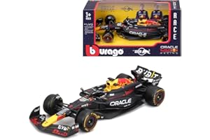 Bburago - Red Bull Racing RB20 Max Verstappen #1 2024 – Realistyczny model samochodu w skali 1:43, prowadzony przez Maxa Verstappena, oficjalna licencja Red Bull, zalecany wiek 3+ lata
