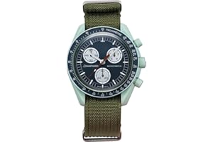 BBZ correa nylon 20mm Compatible con Omega X Swatch Moon Watches Men Women，Vivoactive 3, Forerunner 245/645, Vivomove HR, Galaxy Watch