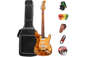 Bullfighter Manche de guitare électrique 22 frettes Corps aulne Couleur vintage